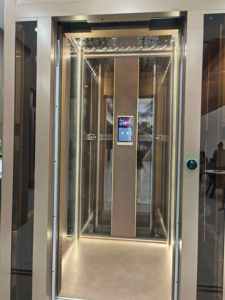 Lift Rumah Modern Stainless Steel dengan Traksi/Hidrolik, Lift Hunian Mewah dengan PVC untuk Villa dan Apartemen - Product Image 3