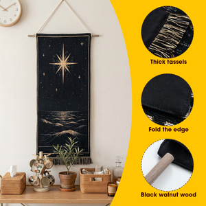 <span class=keywords><strong>Tapisserie</strong></span> murale <span class=keywords><strong>vintage</strong></span> à motif marin étoilé, design personnalisé rapide, décoration intérieure, tissage jacquard - Product Image 2