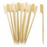 Brochettes de barbecue plates en bambou Teppo jetables, écologiques, de qualité supérieure, prix usine, en vrac