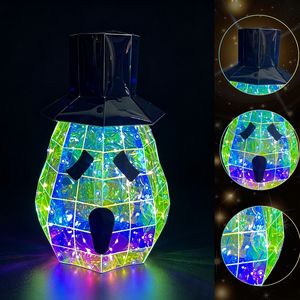 Luz Iridiscente de Calabaza de Halloween, Decoración LED de Jack-o'-lantern, Diseño Prismático Brillante para Fiestas en el Jardín, Accesorios de Terror al por Mayor - Product Image 5
