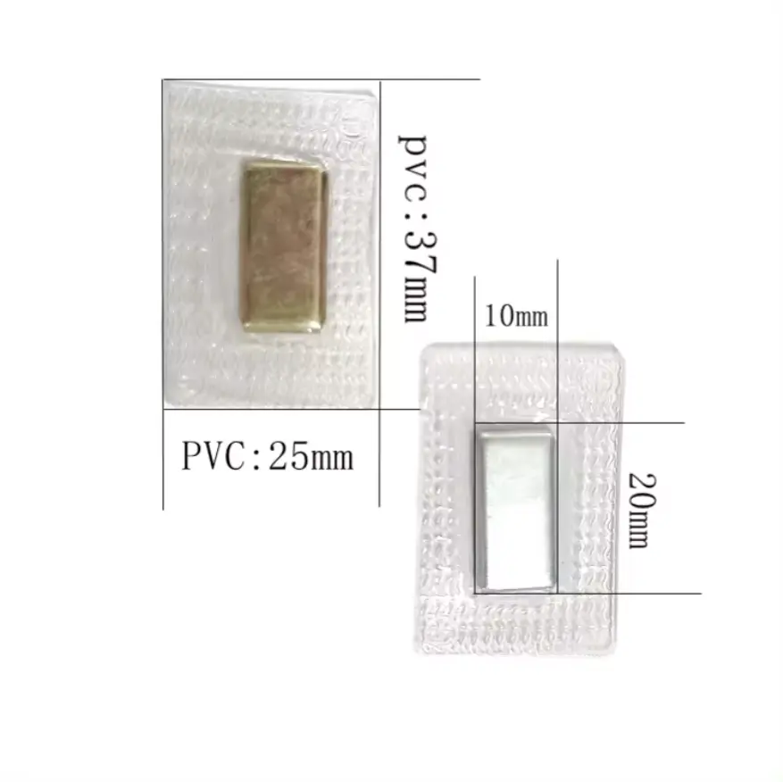 Botão de pressão magnético para pano N33 N35 N52 revestido de PVC terra de neodímio costurável à prova d'água