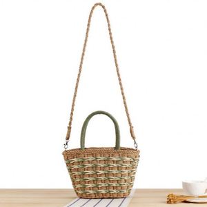 Bolso Tote Bandolera de Gran Capacidad al por Mayor, Bolso de Paja Tejida para Vacaciones, Bolso de Mano para Mujer - Product Image 5