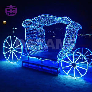 Luz decorativa personalizada IP65 con diseño de carroza para decoración de calles en Navidad, días festivos y festivales. - Product Image 6