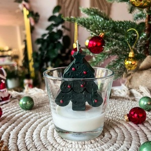 AIKUN Vente en gros de parfum d'arbre de Noël Bougie en pot de verre Bougie en cire de soja parfumée à combustion longue pour cadeau de vacances avec logo personnalisé - Product Image 6