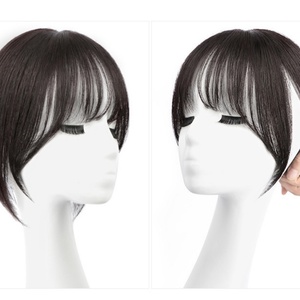 Extensiones de flequillo postizas con clip Topper Wigs, flequillo de <span class=keywords><strong>cabello</strong></span> <span class=keywords><strong>natural</strong></span> para mujeres - Product Image 5
