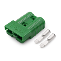Adaptateur de prise mâle-femelle étanche haute puissance 2 broches 50A pour climatiseur de stationnement, pour camion 24V et batterie 12V