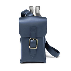 Aangepaste Lederen Water Bottle Carrier Houder Schouderriem Mobiele Telefoon Zak Fles Holster - Product Image 2