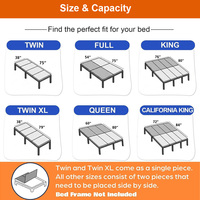 Planche de lit superposé pliable robuste, taille Queen, respirante, support de matelas pour lit superposé et lit plateforme