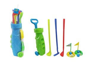 Ensemble de golf pour enfants avec 3 clubs légers et 2 trous <span class=keywords><strong>d</strong></span>'entraînement Premier kit de jeu de golf pour les tout-petits Éducation de pratique sportive précoce - Product Image 5