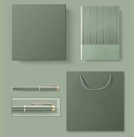 Cuadernos de Cuero PU A5 Personalizados y Bolígrafo, Set de Regalo Promocional Corporativo para Empresas