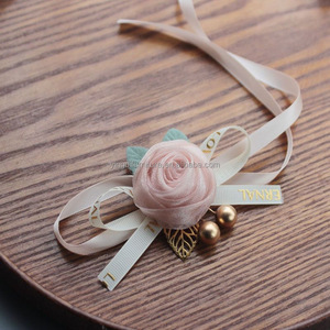 Cinta <span class=keywords><strong>DE</strong></span> BODA elegante ramillete <span class=keywords><strong>de</strong></span> muñeca para novia dama <span class=keywords><strong>de</strong></span> honor Flor <span class=keywords><strong>de</strong></span> mano para boda fiesta <span class=keywords><strong>de</strong></span> graduación con diferentes estilos - Product Image 1
