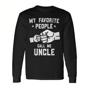 Camiseta de manga larga con estampado de My Favorite People Call Me Uncle Fist Bump - Product Image 2