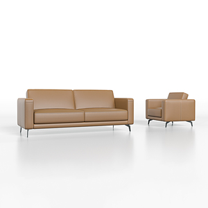 Văn phòng giản dị hiện đại kết hợp Bàn cà phê đặt sofa da đơn giản kinh doanh tiếp tân ông chủ Văn phòng khu vực họp - Product Image 5