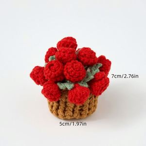 Adorno hecho a mano, mini Ramos, plantas en maceta, decoración de escritorio para coche y oficina - Product Image 6