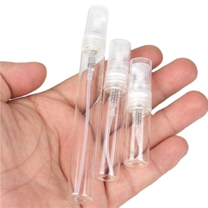 Transparent Plastic <b>Perfume</b> <b>Bottle</b> 3ml Mini Empty With Sprayer <b>Refillable</b> For Travel Use - Product Image 1