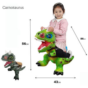 Modèle de dinosaure statique de dessin animé pour divertissement intérieur des enfants, grande figurine de dinosaure à chevaucher avec son et lumière - Product Image 4