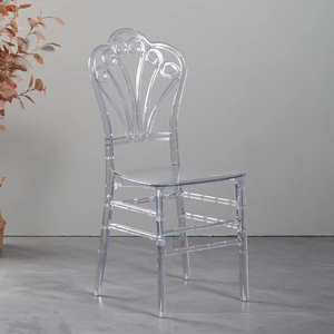 Sillas Nórdicas Transparentes con Respaldo de Red, de Policarbonato Acrílico Transparente, para Hogar, Oficina, Bar, <span class=keywords><strong>Bodas</strong></span> y Fiestas, Modelo Phoenix - Product Image 4