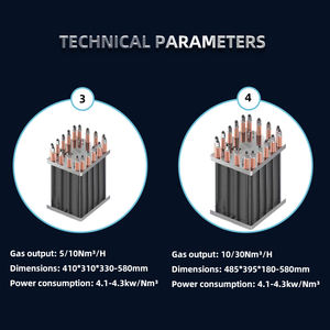 Cellule d'électrolyse de l'eau salée au chlorure de sodium PEM électrolyseur d'eau de mer avec membrane cellule électrolytique KOH électrolyseur NaOH - Product Image 6