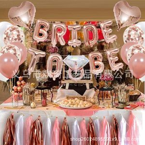 Decoración para Despedida <span class=keywords><strong>de</strong></span> Soltera, Juego <span class=keywords><strong>de</strong></span> Globos Rosa Dorado, Futura <span class=keywords><strong>Novia</strong></span>, Artículos para Despedida <span class=keywords><strong>de</strong></span> Soltera - Product Image 3