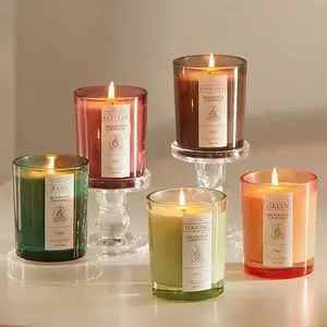 Low Price Sales Aromatherapy Small Candle Wax Small Round Glass Empty Cup Spot Candle Cup Household Glass