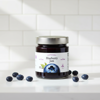 No Sugar Blueberry Jam with Allulose Keto Friendly Low Carb Sugar Free Fruit Spread Healthy Diet Jam Natural Sweetener OEM