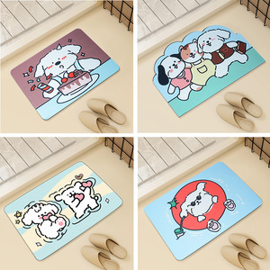 Alfombra de Baño Magic Ga 40x60cm 50x80cm 60x90cm de Secado Rápido Antideslizante de Caucho Natural con Diseño de Pastelitos y Cachorros - Product Image 2