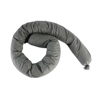 Chaussette absorbante universelle écologique en polypropylène 100% recyclé, flexible, pour la collecte de toutes les liquides, gris