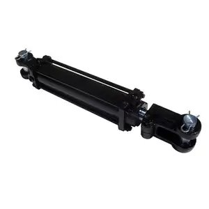 Black hard chromed plated rod double acting tie rod hydraulic cylinder with for trailer,dump truck