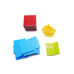 Kit de blocs de <span class=keywords><strong>base</strong></span> éducatifs et écologiques pour l'apprentissage des nombres, outils de comptage et de manipulation pour enfants de maternelle et d'école primaire - Product Image 1