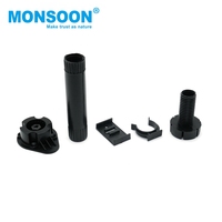 Accessoires de quincaillerie : Pieds réglables en hauteur en plastique noir pour meubles, canapés, armoires de cuisine et tables, 80/100/120/150mm
