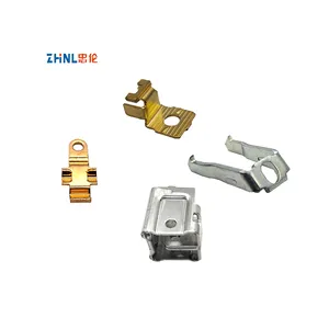 Customized Metal Stamping Part OEM Electric component accessories heat sink brass fittings contact metal brass parts