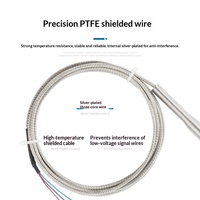 Sonde de température à résistance en platine PT100, trois fils, type à broche filetée, pour la détection et le contrôle de la température