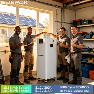 Batería de Almacenamiento de Energía LiFePO4 SUNPOK de 48V 51.2V 300Ah 314Ah, 15kWh 16kWh, para Suministro de Energía Doméstico - Product Image 2