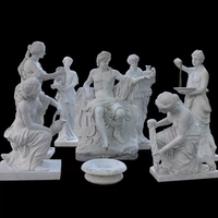 Stock personnalisé de haute qualité en marbre blanc grec classique Dieu Statue Apollon et Daphné Sculpture