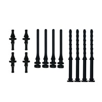 Rivets en silicone amortisseurs de chocs, broches anti-vibrations en caoutchouc pour montage de ventilateurs de refroidissement de boîtier d'ordinateur
