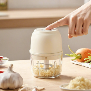 USB Wireless Mini Electric Food Chopper Wholesale 300ml Garlic Grinder OEM <strong>Kitchen</strong> <strong>Gadget</strong> Bulk Supply India Pakistan - Product Image 1
