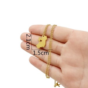 Collar con abalorio <span class=keywords><strong>de</strong></span> <span class=keywords><strong>mapa</strong></span> <span class=keywords><strong>de</strong></span> Irlanda, joyería hecha a mano, a la moda, pequeño colgante <span class=keywords><strong>de</strong></span> <span class=keywords><strong>mapa</strong></span> personalizado - Product Image 5