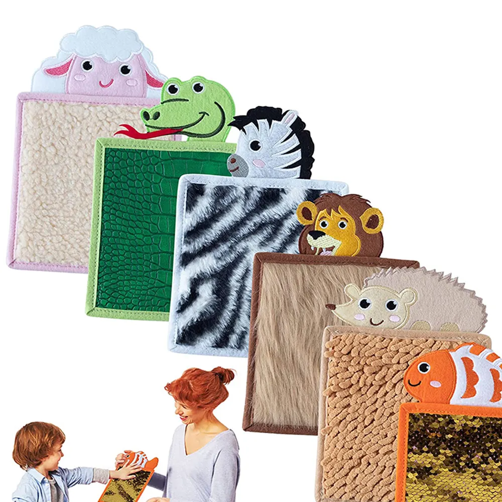 Baldosas sensoriales personalizadas con forma de animal, juguetes sensoriales texturizados para niños autistas