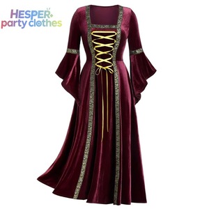 Robe vintage HESPER, vêtements royaux, costumes médiévaux, costume de carnaval, costume de cosplay, style rétro du Moyen Âge, robe longue - Product Image 1