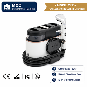 Aspiradora de Vapor Portátil para Hogar, Limpiador de Manchas Húmedas y Secas para Muebles y Alfombras, con Calentamiento Rápido - Product Image 1