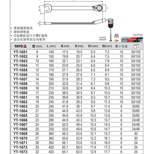 ประแจวงล้ออเนกประสงค์ยาโต 18 มม. เหล็กโครเมี่ยมวาเนเดียม สำหรับงานอุตสาหกรรม แบบปลายเปิดหกเหลี่ยม - Product Image 2
