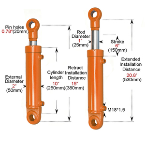 Nouveau lancement XINGYU Vérin <span class=keywords><strong>hydraulique</strong></span> Tige de piston Garantie 1 an pour les machines de levage et les équipements CNC Usine Énergie - Product Image 6