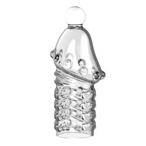 वयस्क सेक्स उत्पाद पुरुष डोंटेड reusable tpe क्रिस्टल कॉन्डम को मोटा करता है - Product Image 5