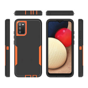 Coque de protection intégrale antichoc en TPU pour Samsung Galaxy A02S, avec bouton <span class=keywords><strong>hybride</strong></span>, Double coque pour téléphone portable - Product Image 3