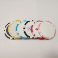 Marqueur de balle de golf personnalisé avec logo, 40 mm, en ABS, jetons de poker, cadeau d'entreprise écologique, impression UV sérigraphiée disponible, XINGYANG GMP20
