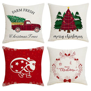 Noël cerf père noël renne canapé décor à la maison jeter housse de coussin 3D joyeux noël taie d'oreiller pour cadeau - Product Image 3