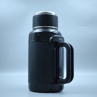 Mug isotherme en acier inoxydable Jiarui de grande capacité (1500 ml) pour voiture, avec écran tactile, alimentation par allume-cigare 12V-24V