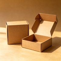 Boîtes d'expédition en carton ondulé kraft recyclables avec logo personnalisé, cartons pliables pour vêtements, chaussettes, chaussures, ordinateurs portables, écologiques, imprimées pour le commerce électronique