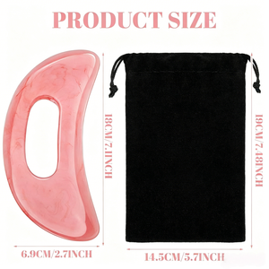 Strumento Massaggiante Gua Sha in Resina a Forma di Luna <span class=keywords><strong>per</strong></span> il Corpo, Massaggiatore Anticellulite, Regalo di Bellezza <span class=keywords><strong>per</strong></span> Spa, Uso Domestico e da Viaggio - Product Image 3