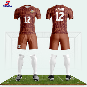 Conjuntos de camisetas de fútbol de secado rápido personalizados, camisetas de sublimación para niños, uniformes, envío directo personalizable - Product Image 4